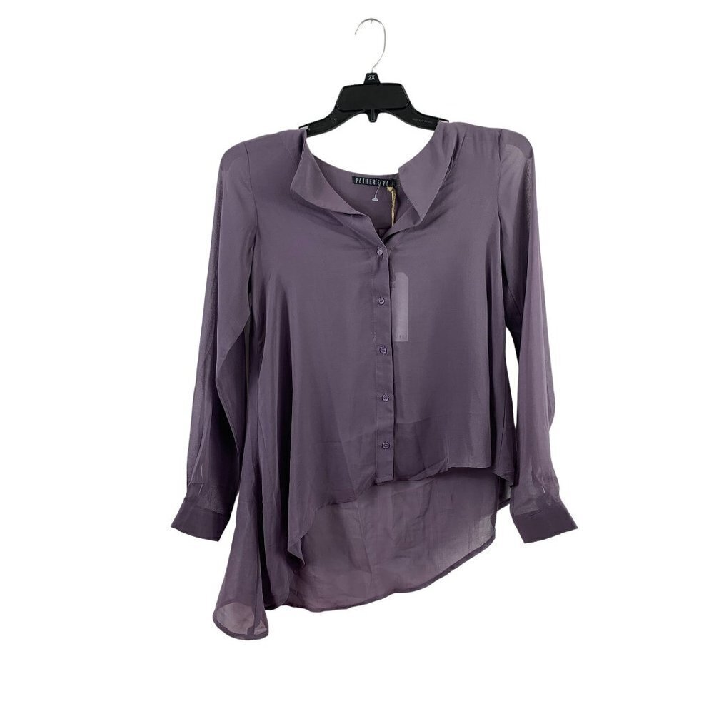 Potter's Pot Women's Shear Purple Blouse